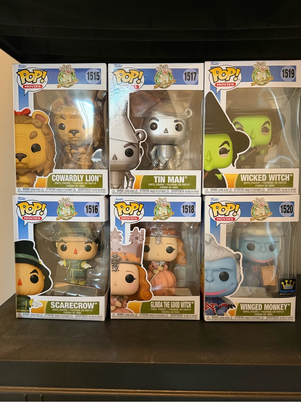 Funko Wizard of Oz Pop! Set of 6